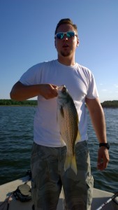 Fishing for Hybrid-Striper Skiatook Lake, Oklahoma