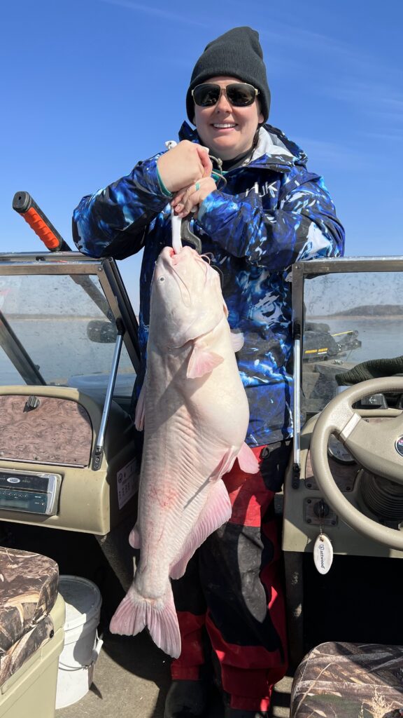 Kaw Lake catfish fishing